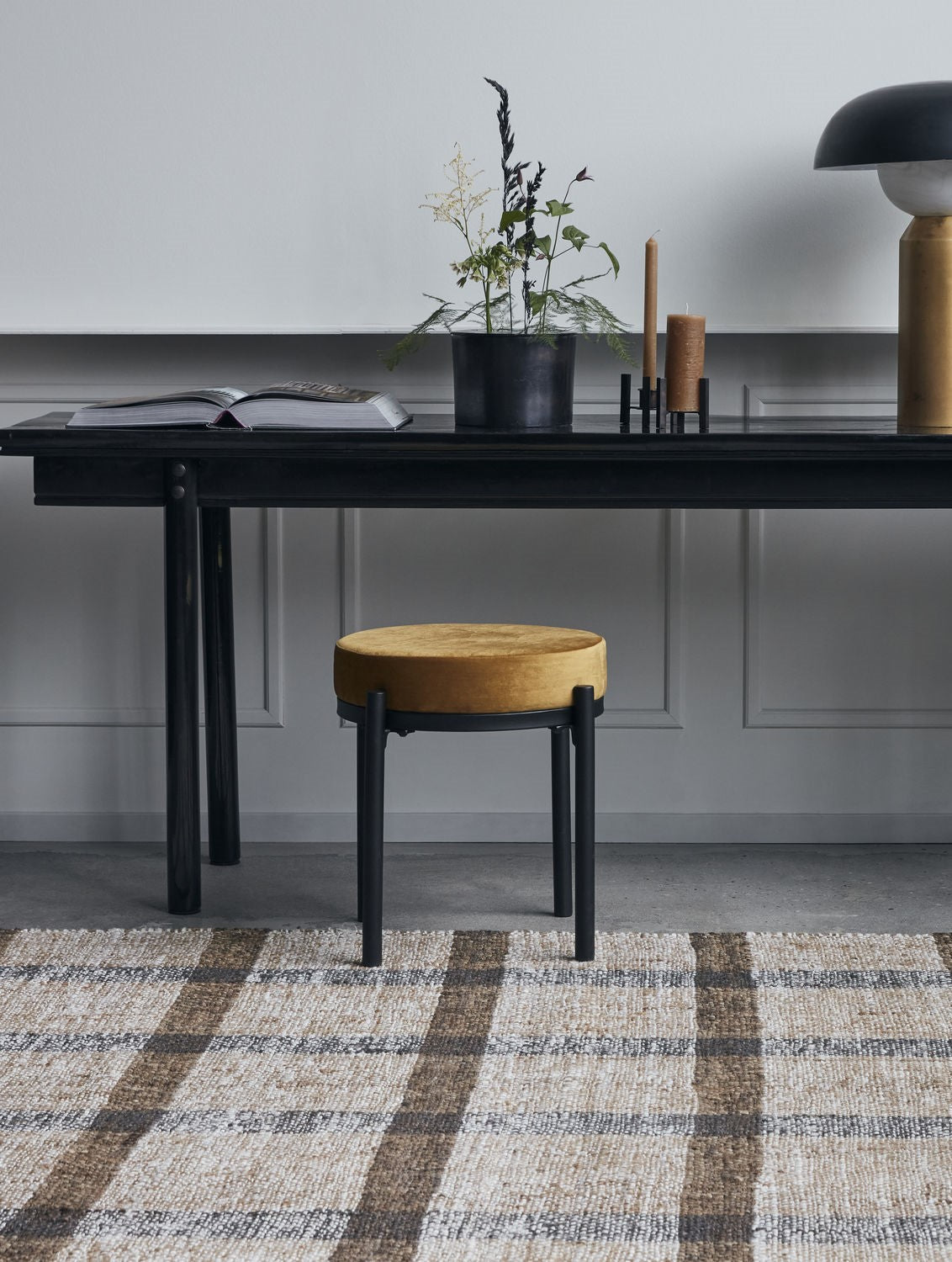 Hocker HDLao dunkles Ocker