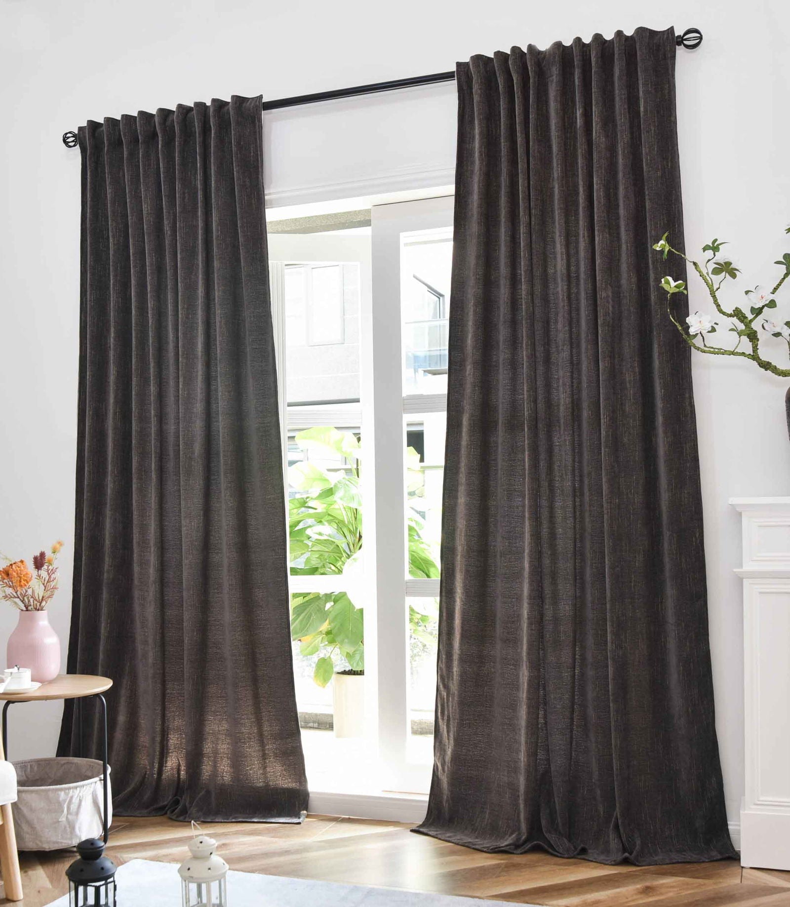 2er Set Jacquard Vorhänge mit Lurex-Effektgarn »HAVANNA« Multiband-Aufhängung: Luxus für Ihr Zuhause 2023340-2