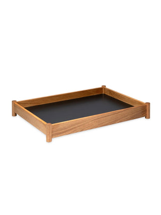 Holztablett Viva von Maison Lumu in zwei Größen, Küchen-Serviertablett aus Holz mit Griffen, natürliche Oberfläche, stilvoller Küchenaccessoire