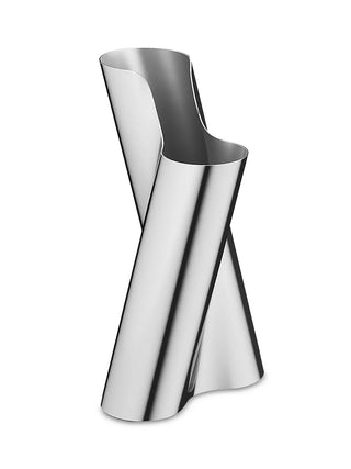 Edelstahl-Vase Lituus von THE FJORD HOUSE in drei Größen, modernes Wohnaccessoire für stilvolle Dekoration.