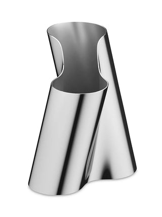 Edelstahlvase Lituus von THE FJORD HOUSE in drei Größen, modernes Wohnaccessoire, ideal für Blumen und Dekoration.