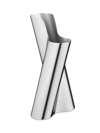 Edelstahl-Vase Lituus von THE FJORD HOUSE in drei Größen, modernes Wohnaccessoire für elegante Dekorationen