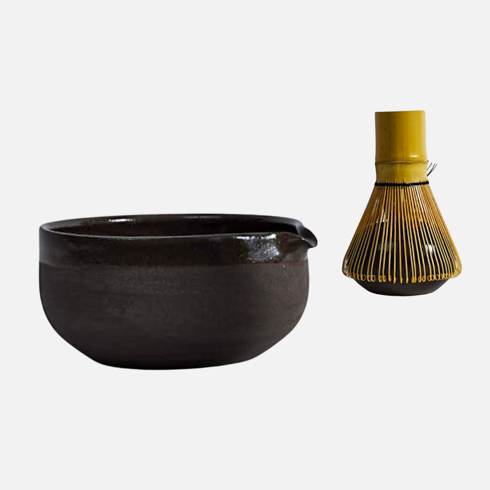 Matcha Set grau/schwarz