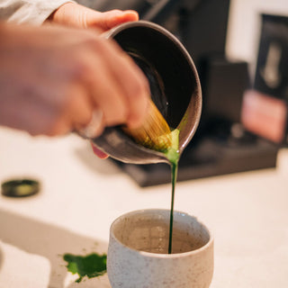 Matcha Set grau/schwarz