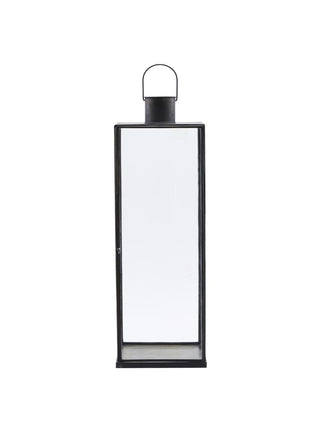 Schwarze Laterne HDNarrow von THE FJORD HOUSE in zwei Größen, filigranes Design, geeignet für Innen- und Außenbereich